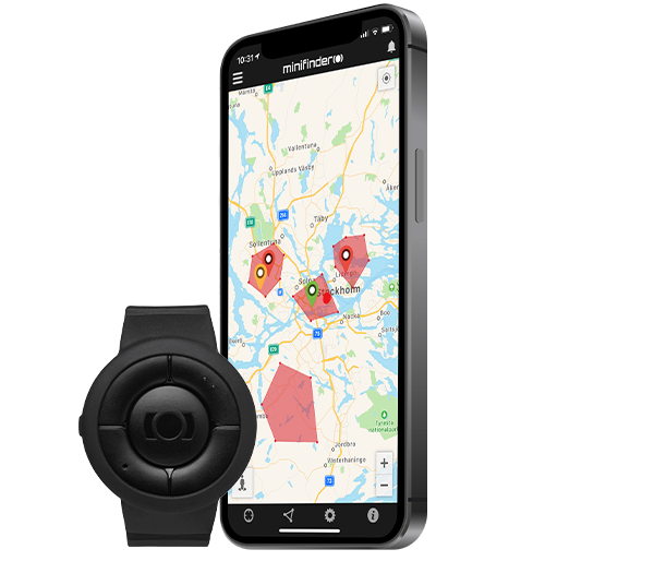 GPS-alarm op armband